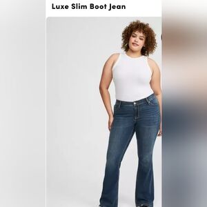 Luxe Slim Boot Jean in Blue